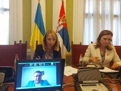 7 June 2022 Foreign Affairs Committee Deputy Chairperson Vesna Markovic and Committee member Dubravka Filipovski
